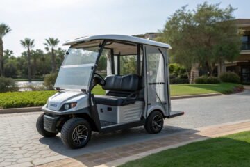 enclosed golf cart
