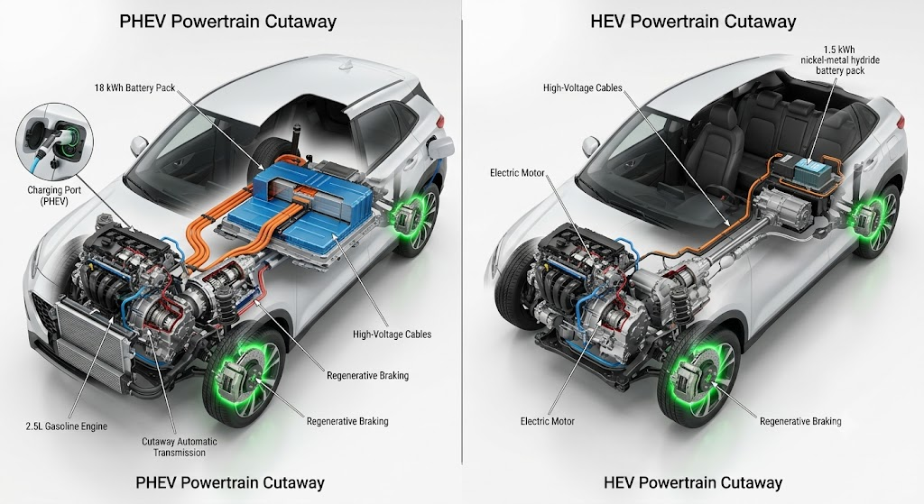 How PHEV and Hybrid Powertrains Actually Work