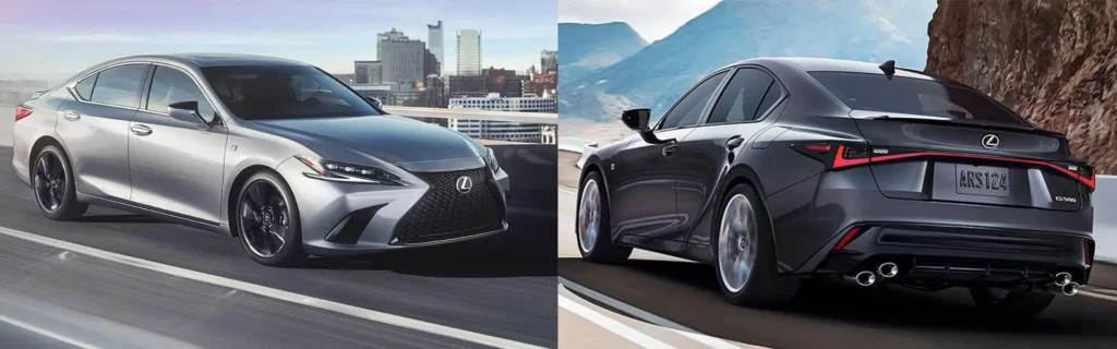 Comparison between Lexus EVs and competitors