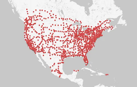 Nearby Tesla Locations and Alternatives