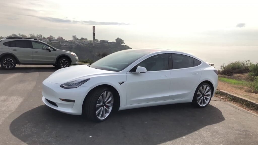 Interior Look of Tesla Model 3 White Variant