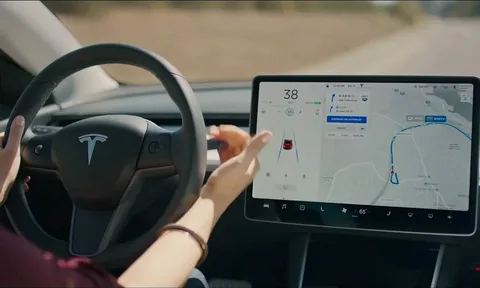 White Tesla Autopilot and Safety Features