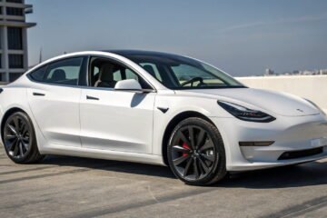 tesla model 3 white